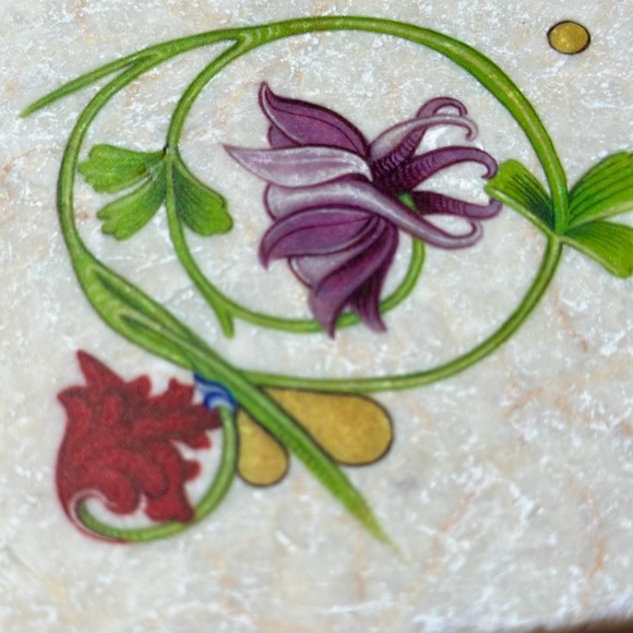 Set of 4 Unique & Gorgeous Gutenberg Museum Marble Tiles Coasters/Decorative Art - Picture 5 of 9